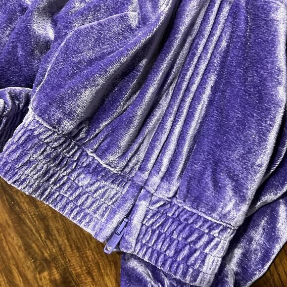 Balenciaga Zipped Velvet Hoodie Purple Sequin Velvet Hoodie XL AUTHENTIC - Picture 11 of 13